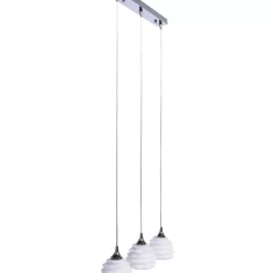 Hängeleuchten-KARE Design Hangeleuchte Ruffle Dining Weis
