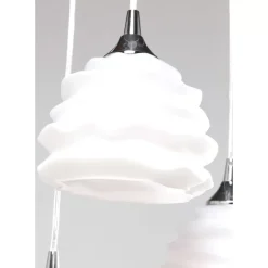 Hängeleuchten-KARE Design Hangeleuchte Ruffle Weis O 37Cm