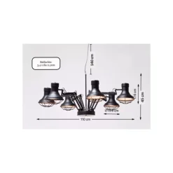 Hängeleuchten-KARE Design Hangeleuchte Spider Multi 6Er