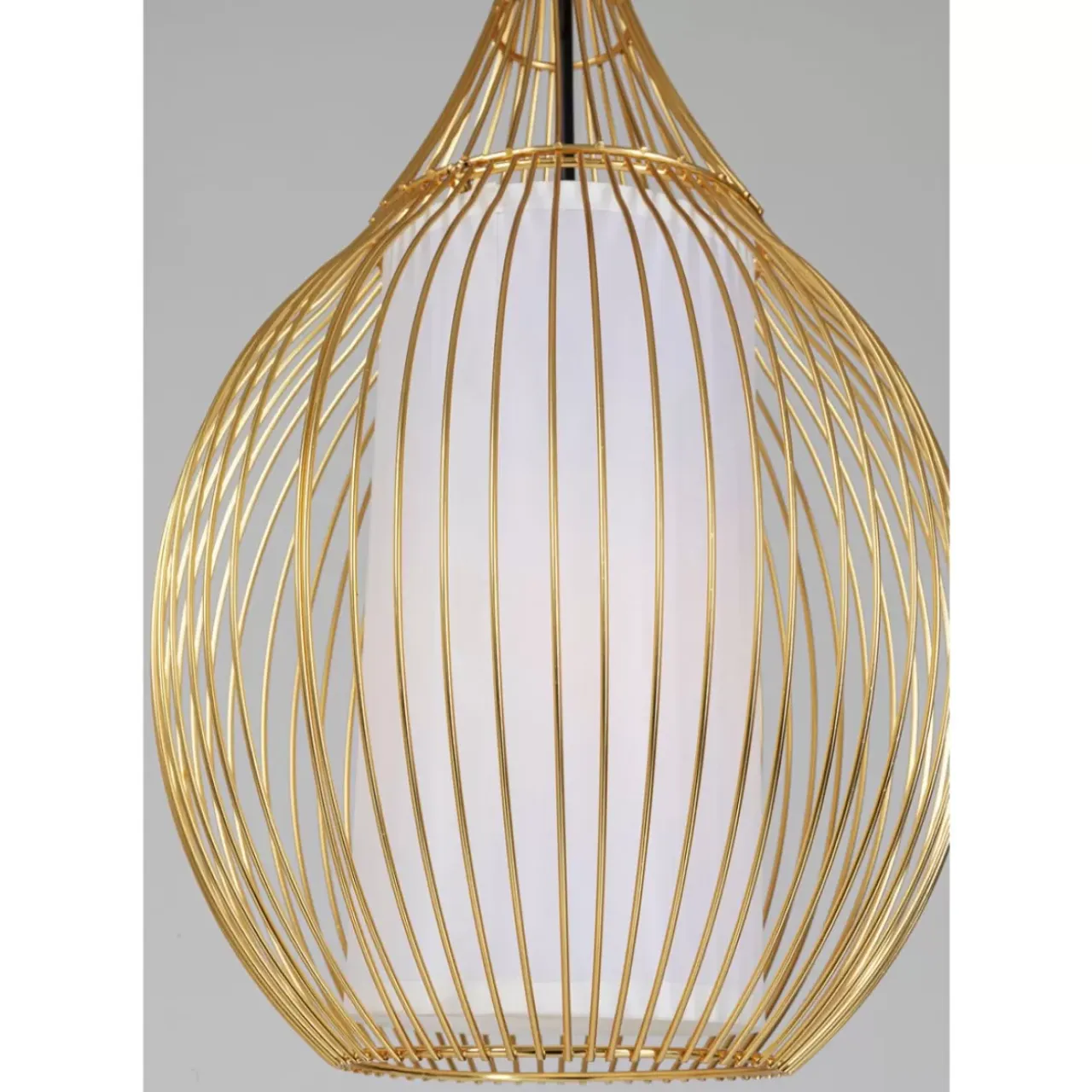 Hängeleuchten-KARE Design Hangeleuchte Swing Iron Tre Gold