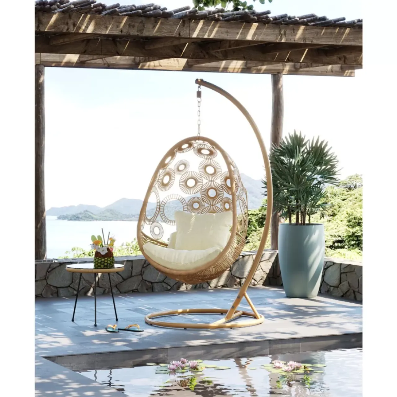 Outdoormöbel-KARE Design Hangesessel Ibiza Nature