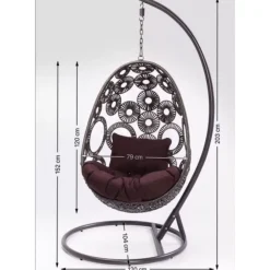Outdoormöbel-KARE Design Hangesessel Ibiza Weiss