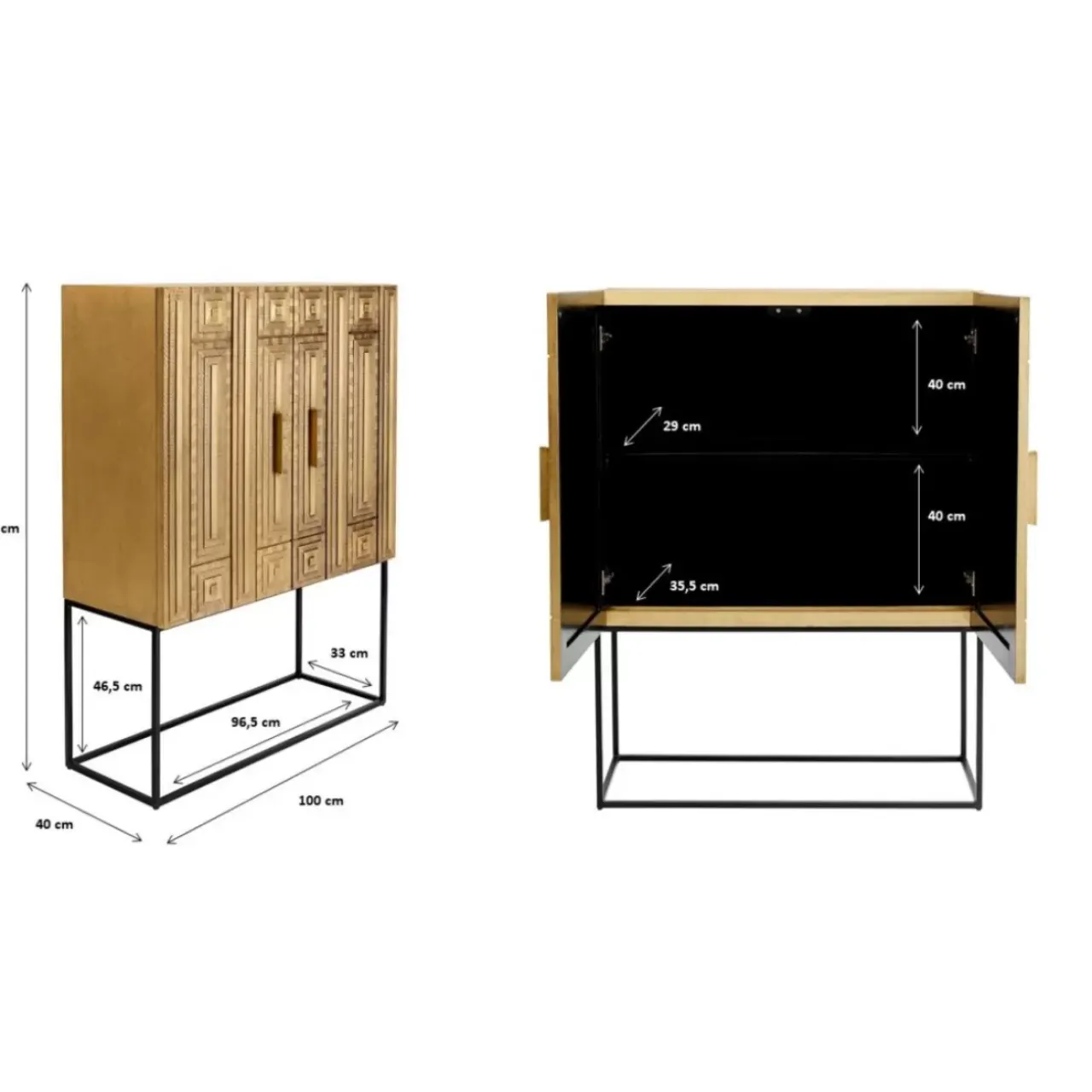 Kommoden & Sideboards-KARE Design Highboard Marrakesh
