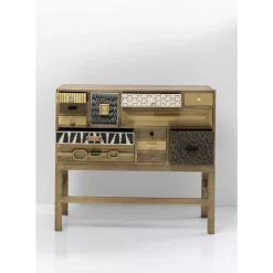 Kommoden & Sideboards-KARE Design Hochkommode Chalet Gold 13 Schube