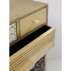Kommoden & Sideboards-KARE Design Hochkommode Chalet Gold 13 Schube