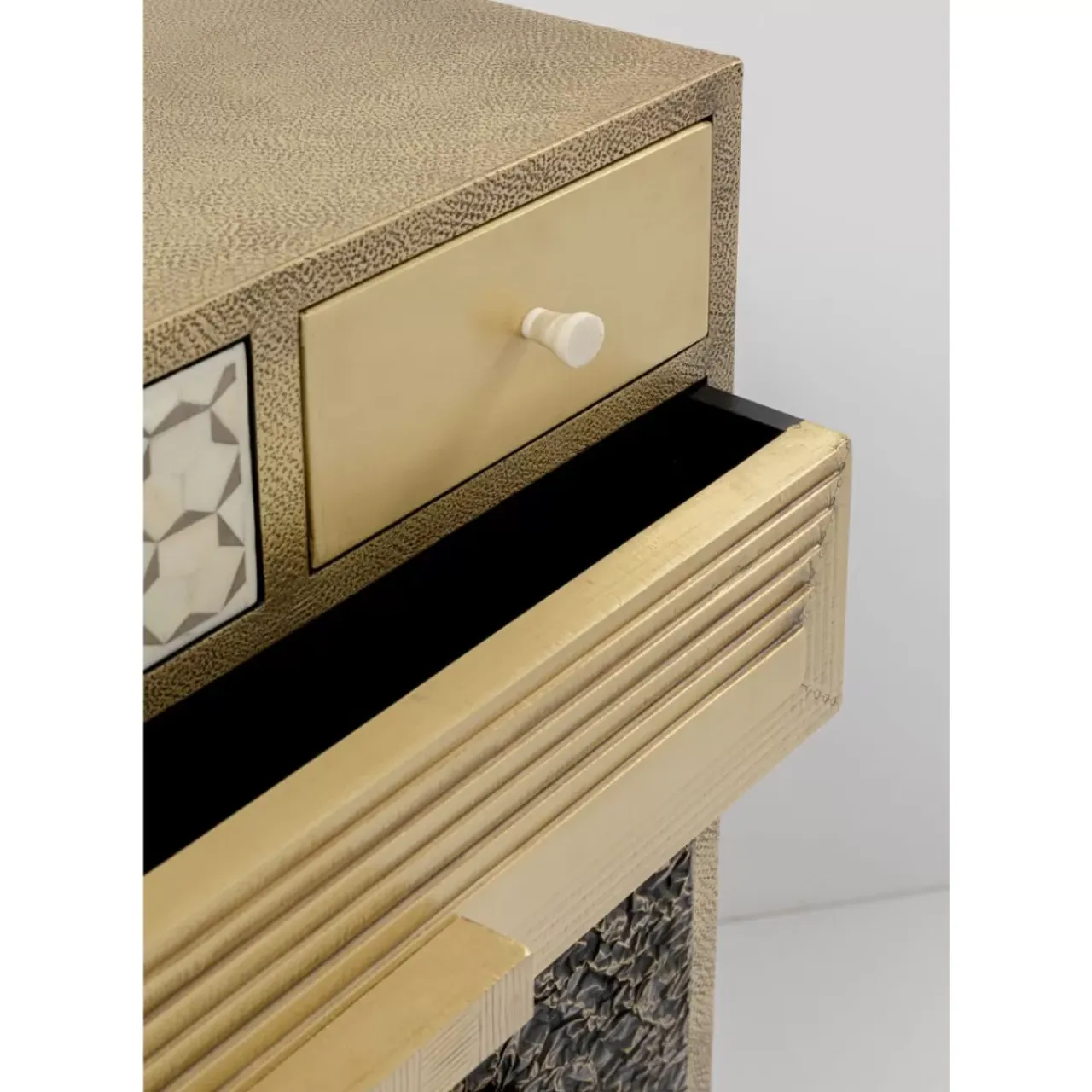 Kommoden & Sideboards-KARE Design Hochkommode Chalet Gold 13 Schube