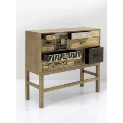 Kommoden & Sideboards-KARE Design Hochkommode Chalet Gold 13 Schube