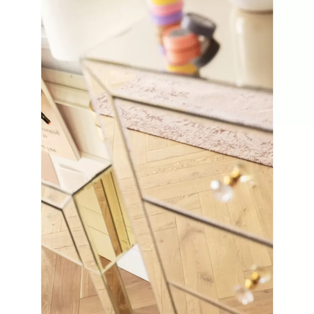 Kommoden & Sideboards-KARE Design Hochkommode Luxury Champagne 5 Schube