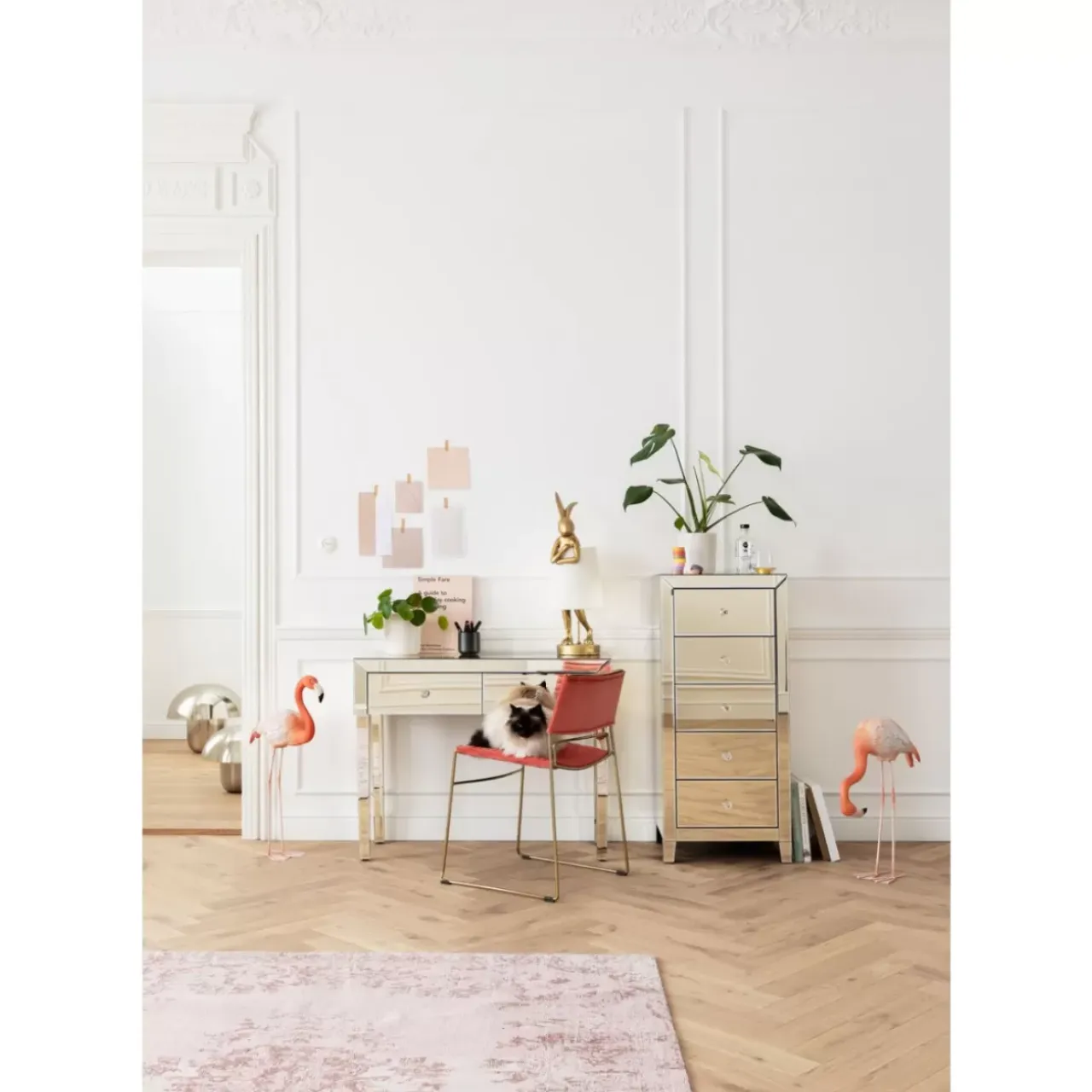Kommoden & Sideboards-KARE Design Hochkommode Luxury Champagne 5 Schube
