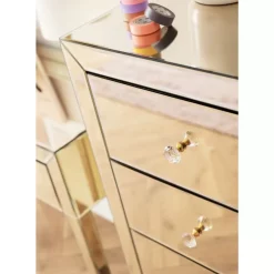 Kommoden & Sideboards-KARE Design Hochkommode Luxury Champagne 5 Schube