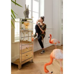 Kommoden & Sideboards-KARE Design Hochkommode Luxury Champagne 5 Schube