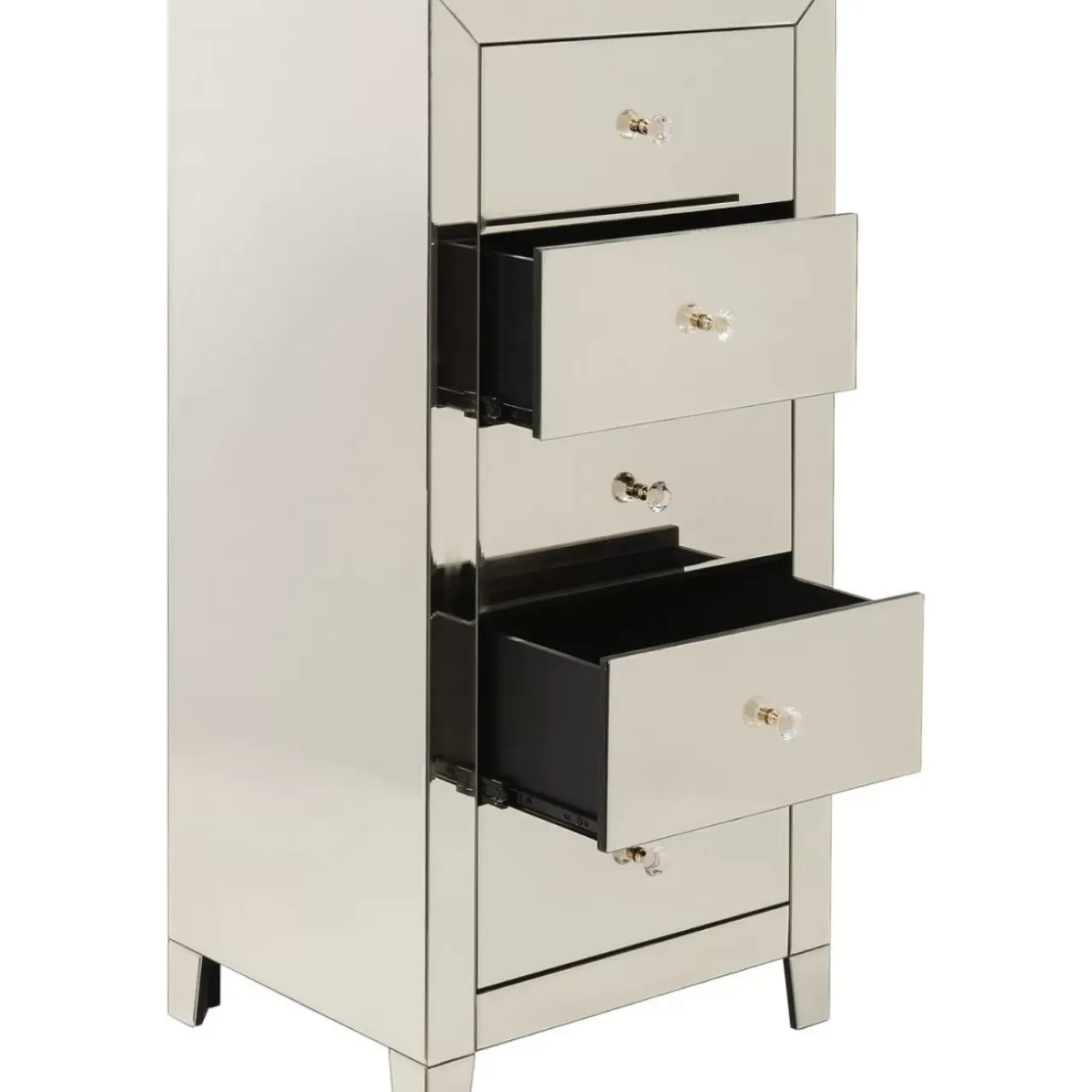 Kommoden & Sideboards-KARE Design Hochkommode Luxury Champagne 5 Schube