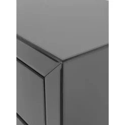 Kommoden & Sideboards-KARE Design Hochkommode Luxury Push 5 Schube Grau