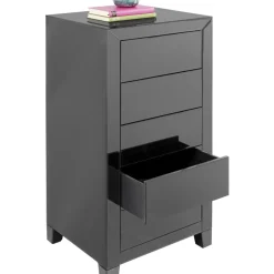Kommoden & Sideboards-KARE Design Hochkommode Luxury Push 5 Schube Grau