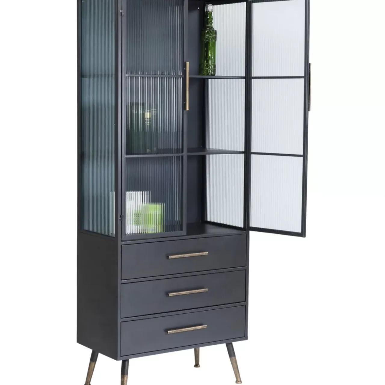 Regale-KARE Design Hochschrank La Gomera 2 Turen 3 Schube