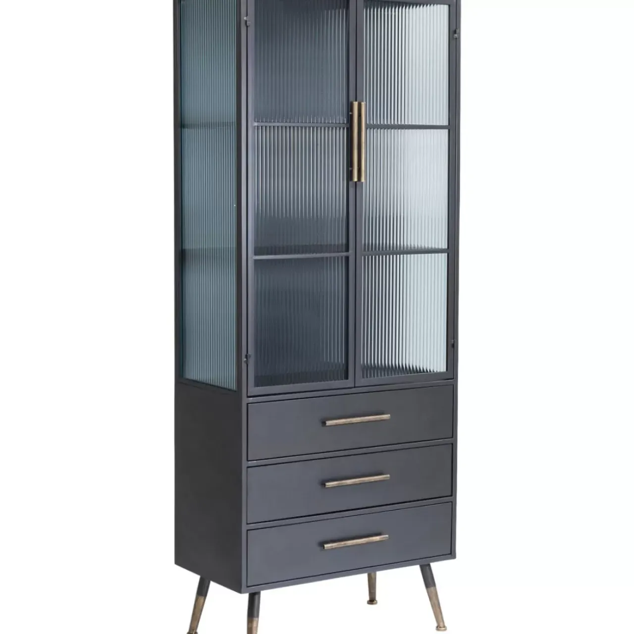 Regale-KARE Design Hochschrank La Gomera 2 Turen 3 Schube