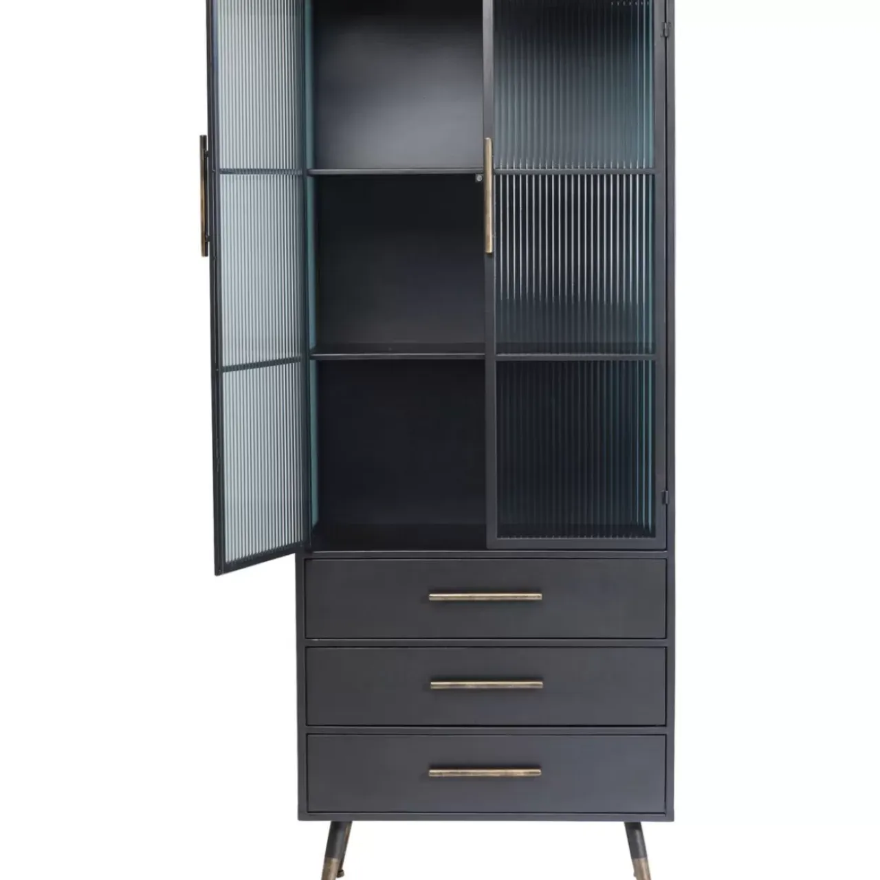 Regale-KARE Design Hochschrank La Gomera 2 Turen 3 Schube