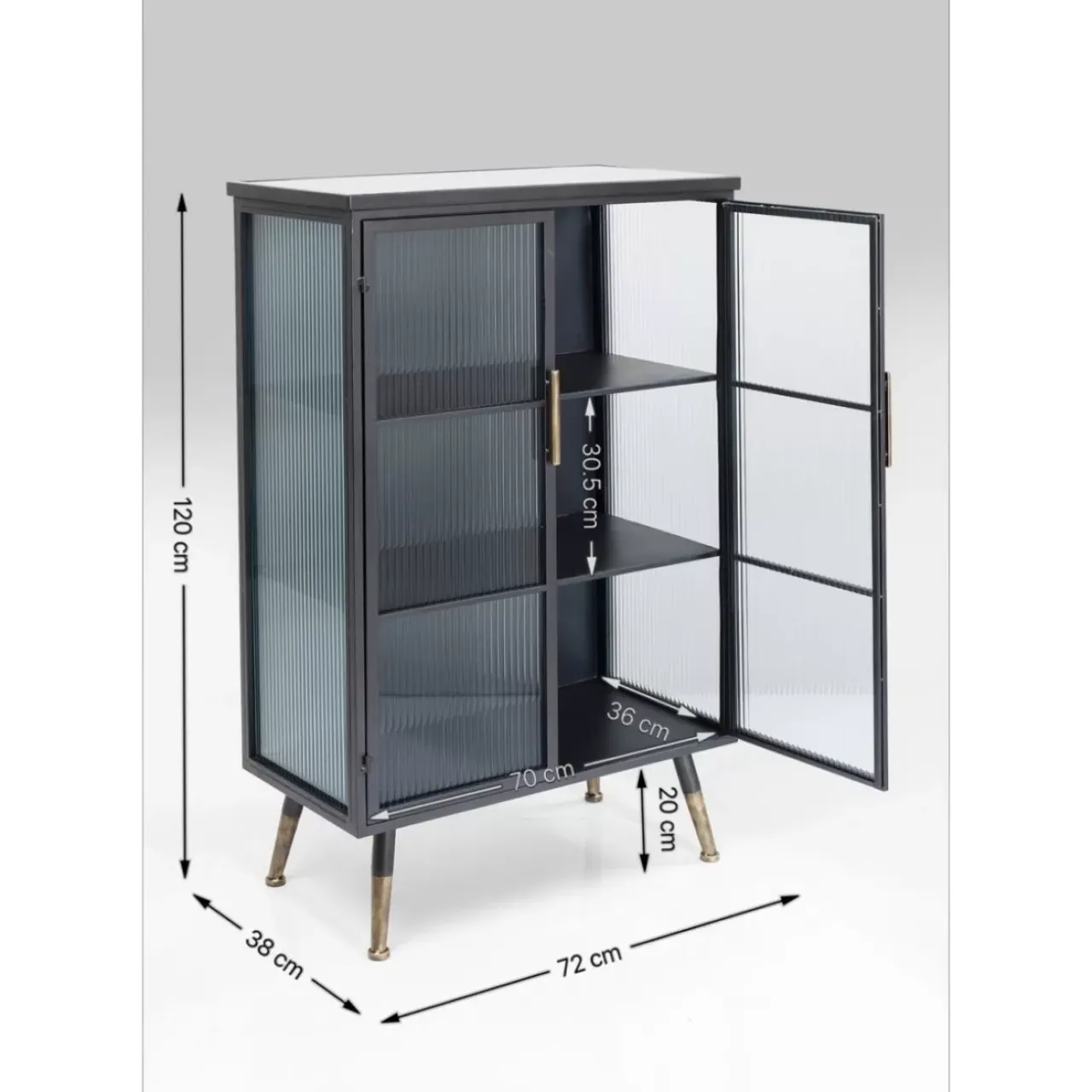 Regale-KARE Design Hochschrank La Gomera 2 Turen