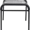 Outdoormöbel-KARE Design Hocker Acapulco Schwarz