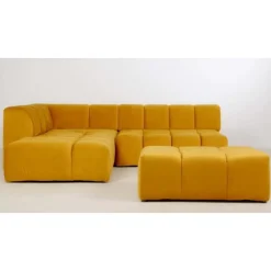 Sitzbänke-KARE Design Hocker Belami Velvet Amber 105X70Cm