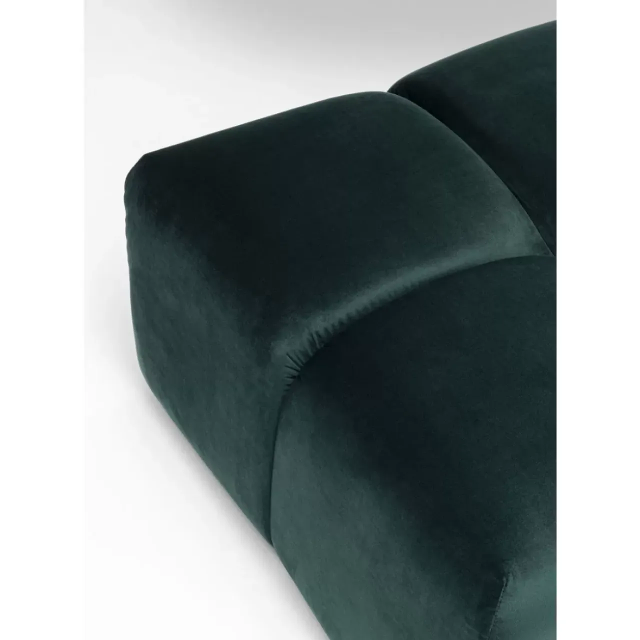 Sitzbänke-KARE Design Hocker Belami Velvet Dunkelgrun 105X70Cm