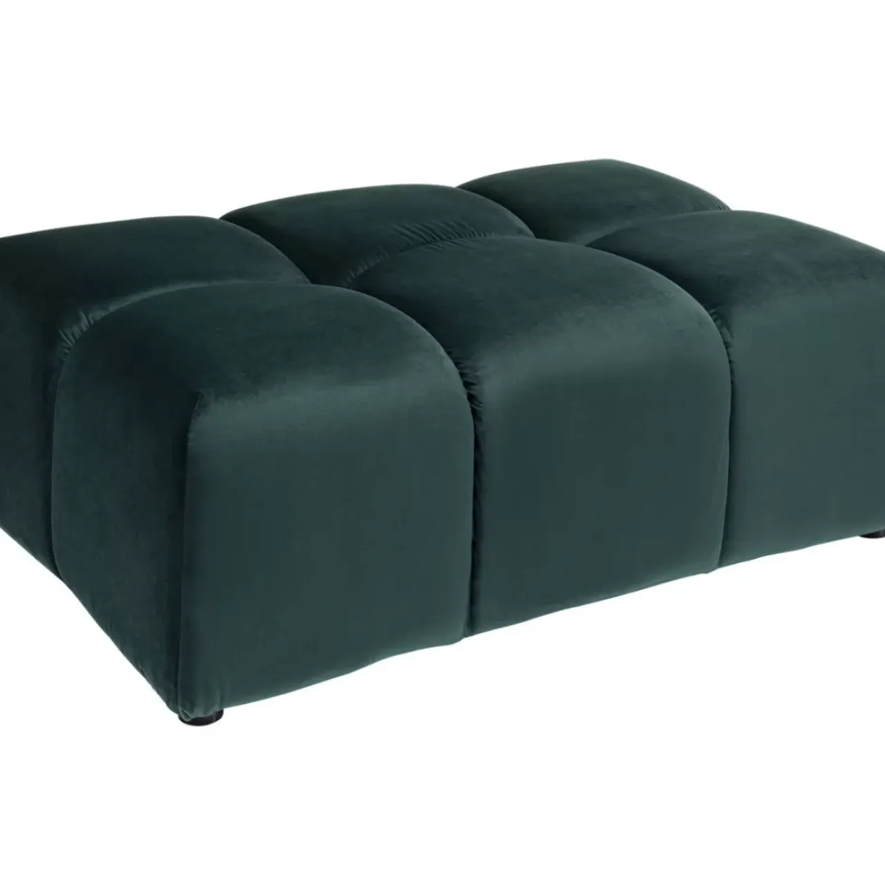 Sitzbänke-KARE Design Hocker Belami Velvet Dunkelgrun 105X70Cm
