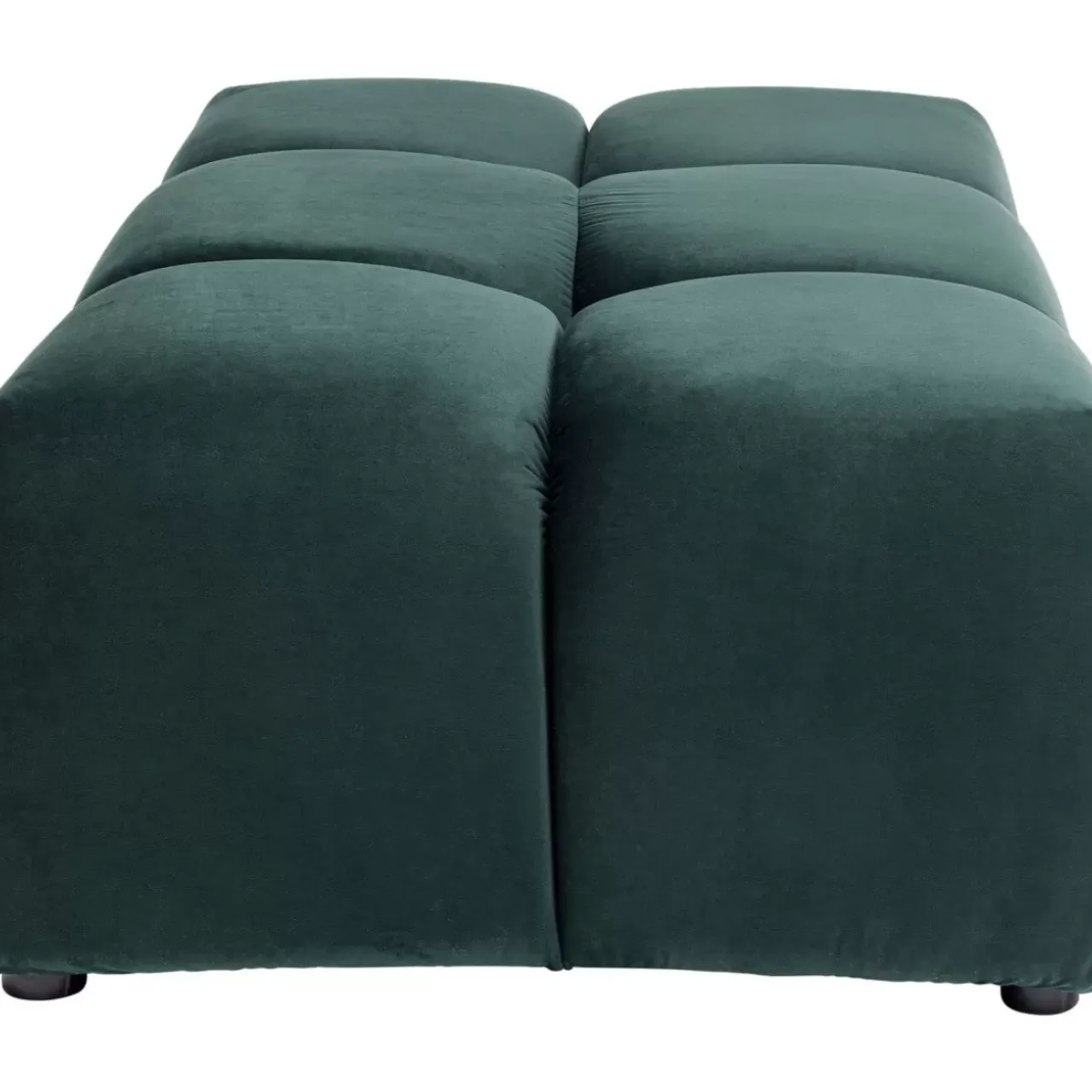 Sitzbänke-KARE Design Hocker Belami Velvet Dunkelgrun 105X70Cm