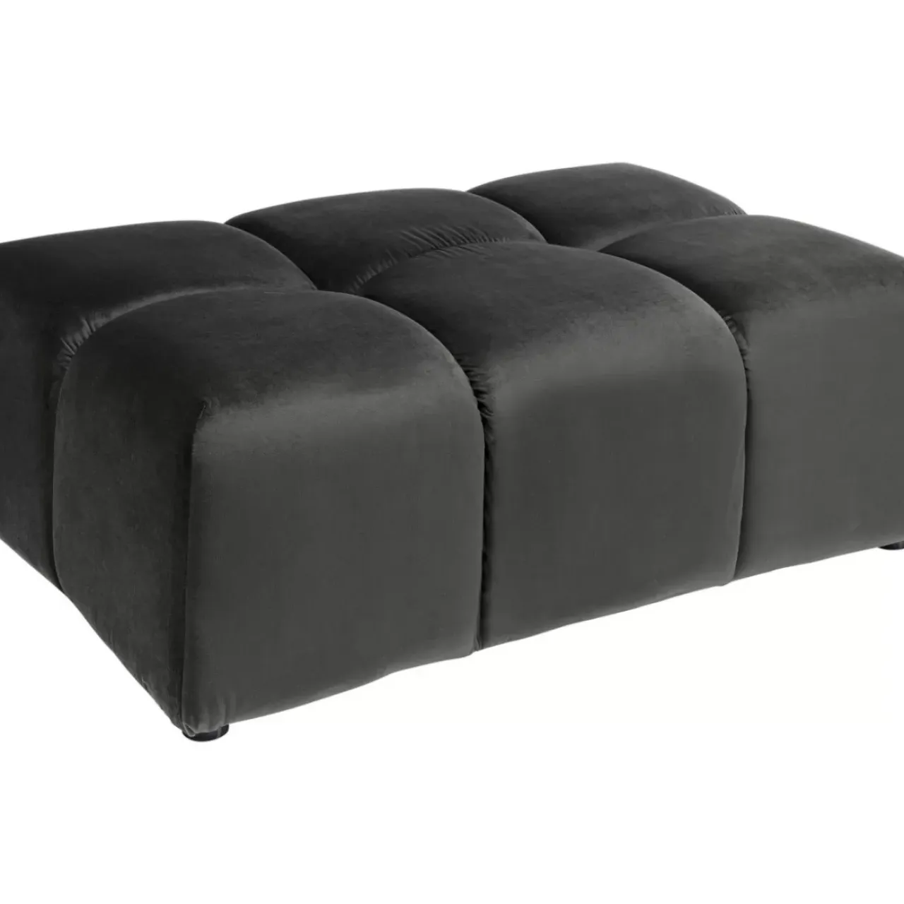 Sitzbänke-KARE Design Hocker Belami Velvet Grau 105X70Cm