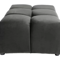 Sitzbänke-KARE Design Hocker Belami Velvet Grau 105X70Cm
