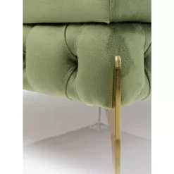 Sitzbänke-KARE Design Hocker Bellissima Velvet Grun 80