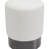 Sitzbänke-KARE Design Hocker Cherry Boucle Creme Smoke O35Cm