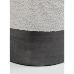 Sitzbänke-KARE Design Hocker Cherry Boucle Creme Smoke O35Cm