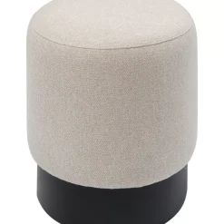 Sitzbänke-KARE Design Hocker Cherry Creme Black O36Cm