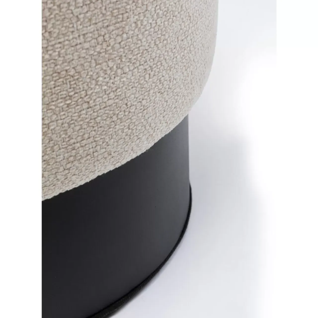 Sitzbänke-KARE Design Hocker Cherry Creme Black O36Cm