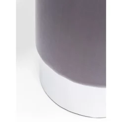 Sitzbänke-KARE Design Hocker Cherry Hellgrau Silver O35Cm