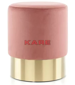 Sitzbänke-KARE Design Hocker Cherry Rose Brass O35Cm