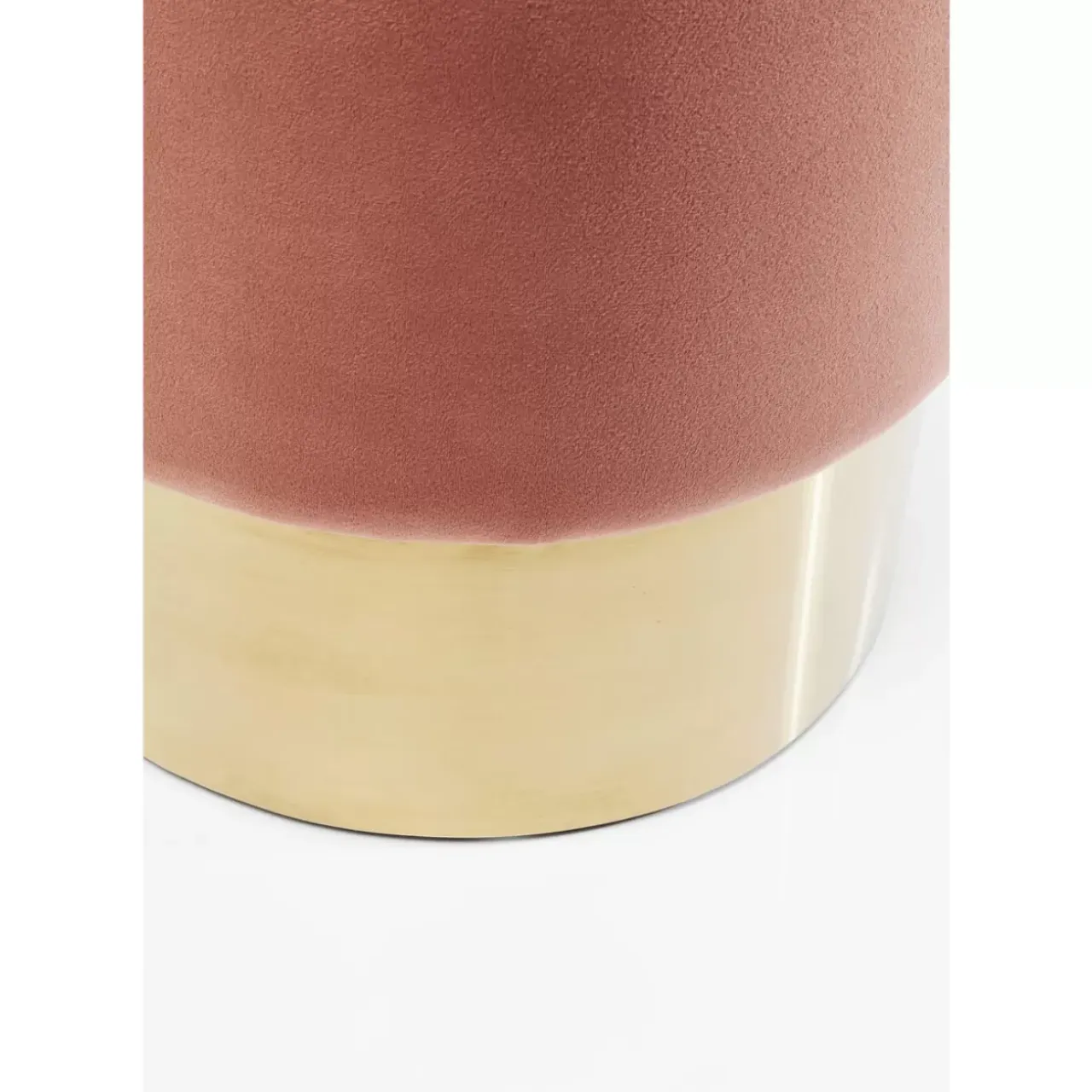 Sitzbänke-KARE Design Hocker Cherry Rose Brass O35Cm