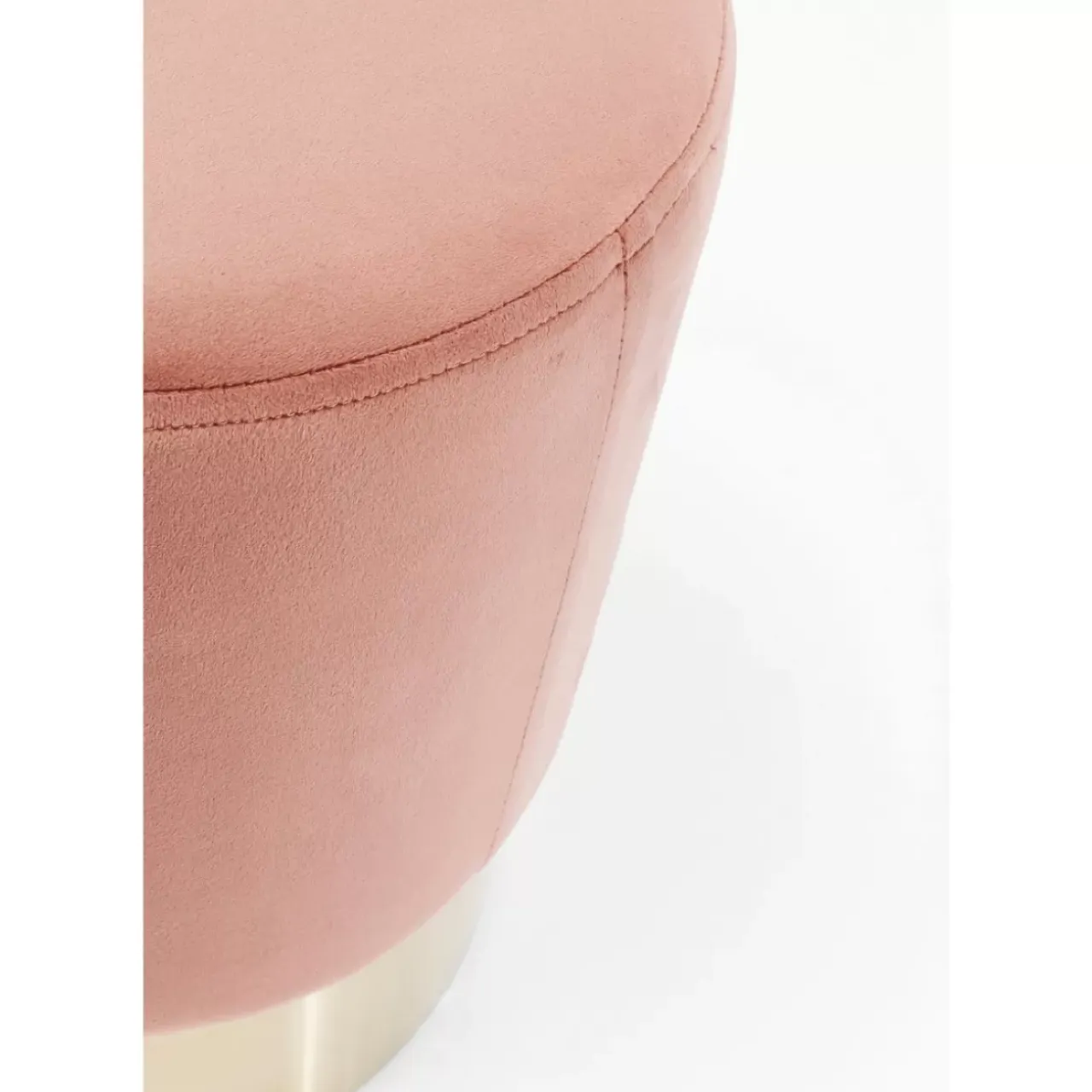 Sitzbänke-KARE Design Hocker Cherry Rose Brass O35Cm