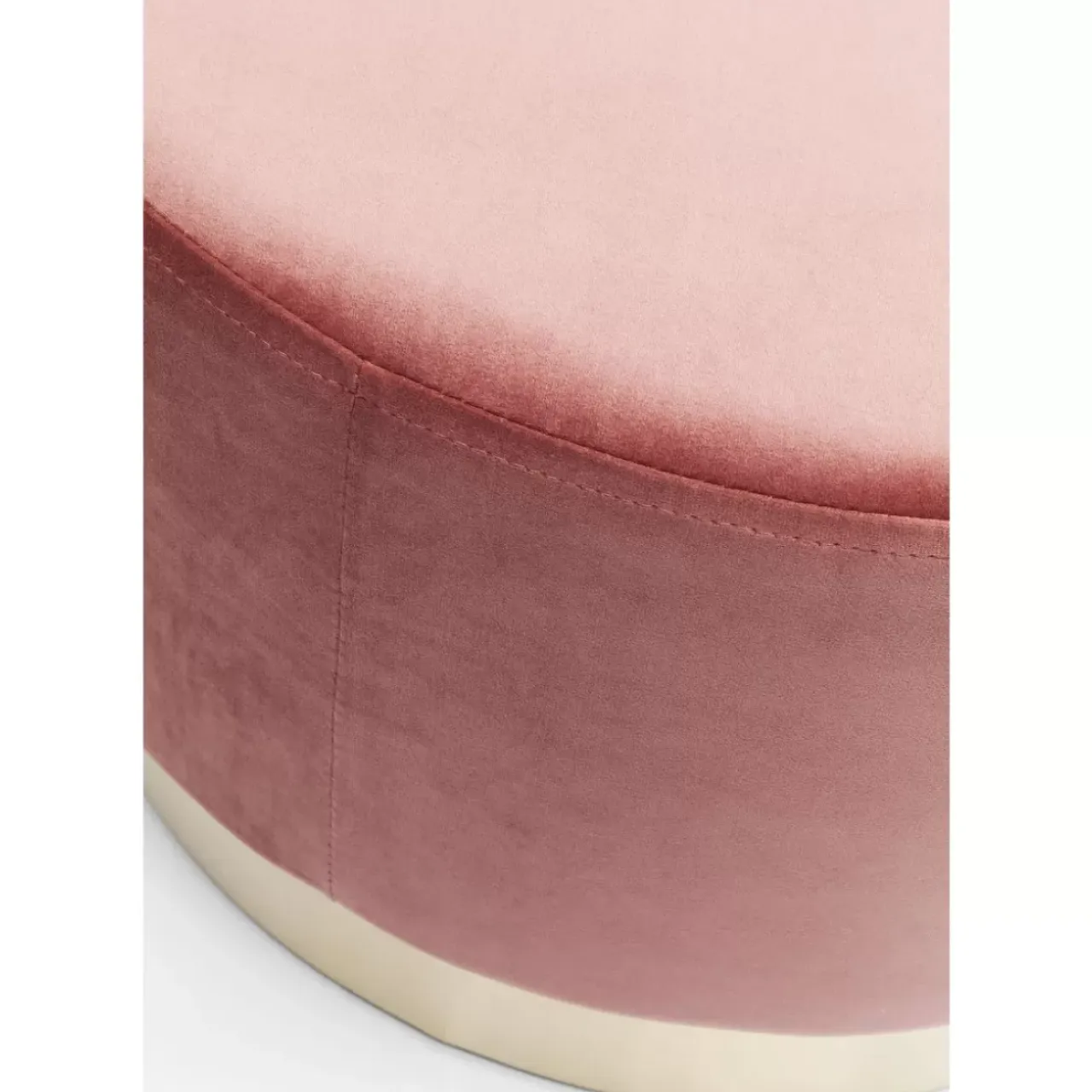 Sitzbänke-KARE Design Hocker Cherry Rose Brass O55Cm