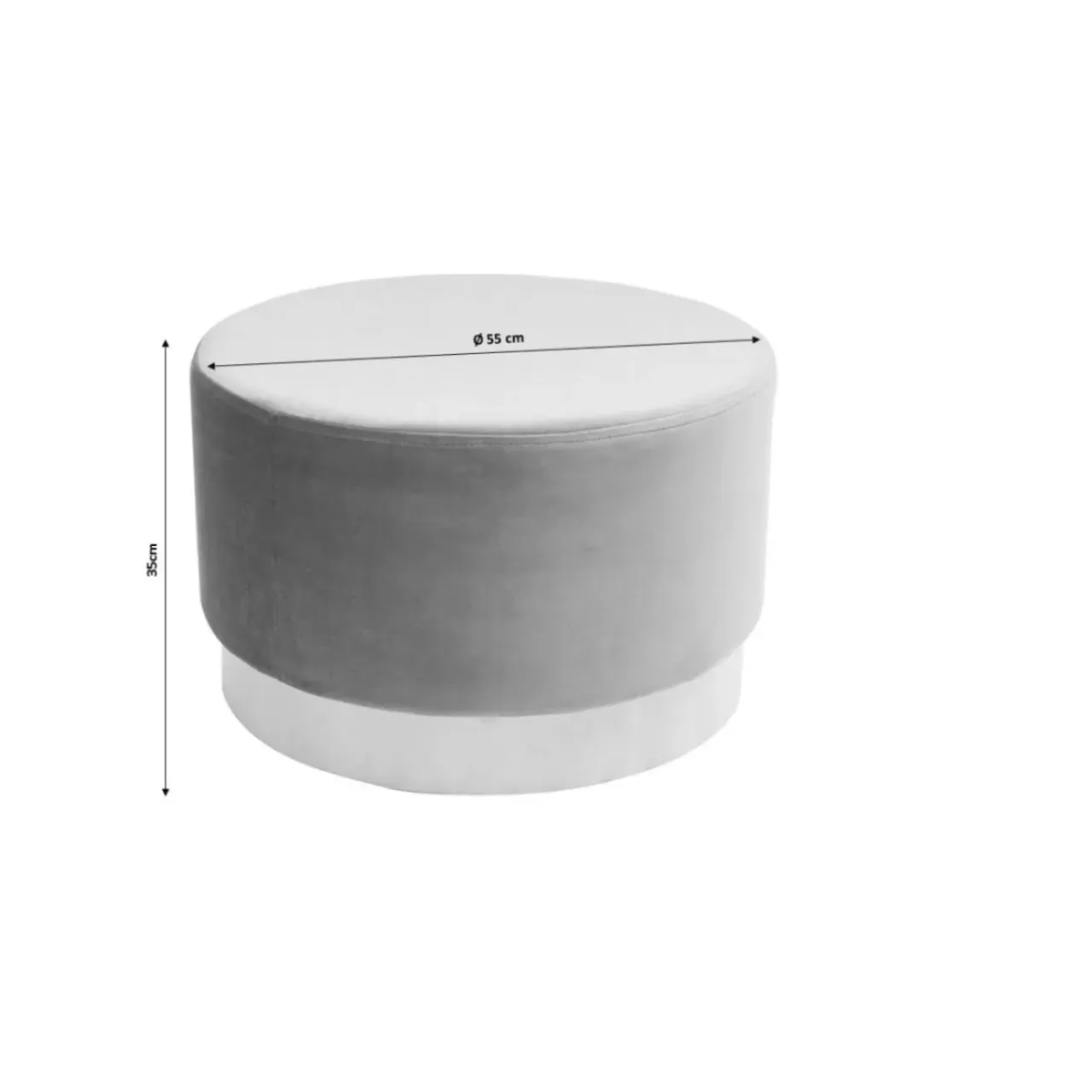 Sitzbänke-KARE Design Hocker Cherry Rose Brass O55Cm
