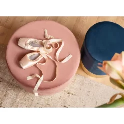 Sitzbänke-KARE Design Hocker Cherry Rose Brass O55Cm