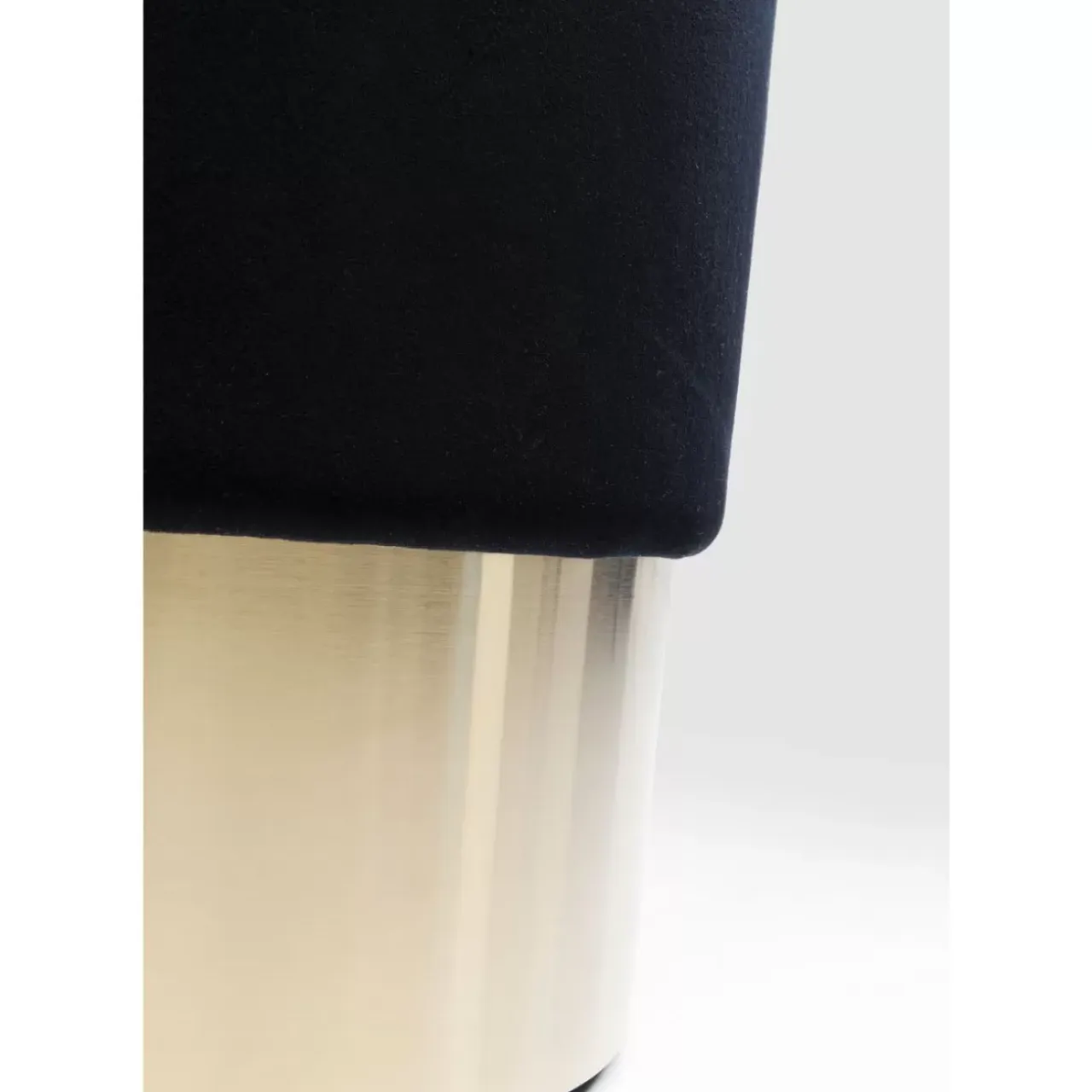 Sitzbänke-KARE Design Hocker Cherry Schwarz Brass O35Cm