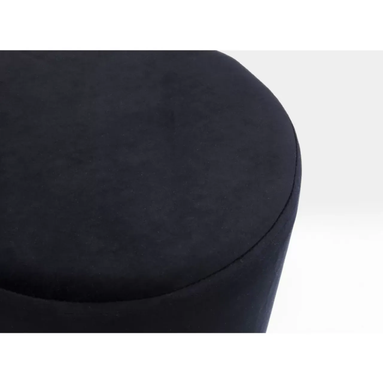 Sitzbänke-KARE Design Hocker Cherry Schwarz Brass O35Cm