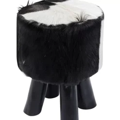 Sitzbänke-KARE Design Hocker Flint Stone Schwarz O35Cm