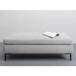 Sitzbänke-KARE Design Hocker Gianni Cord Grau