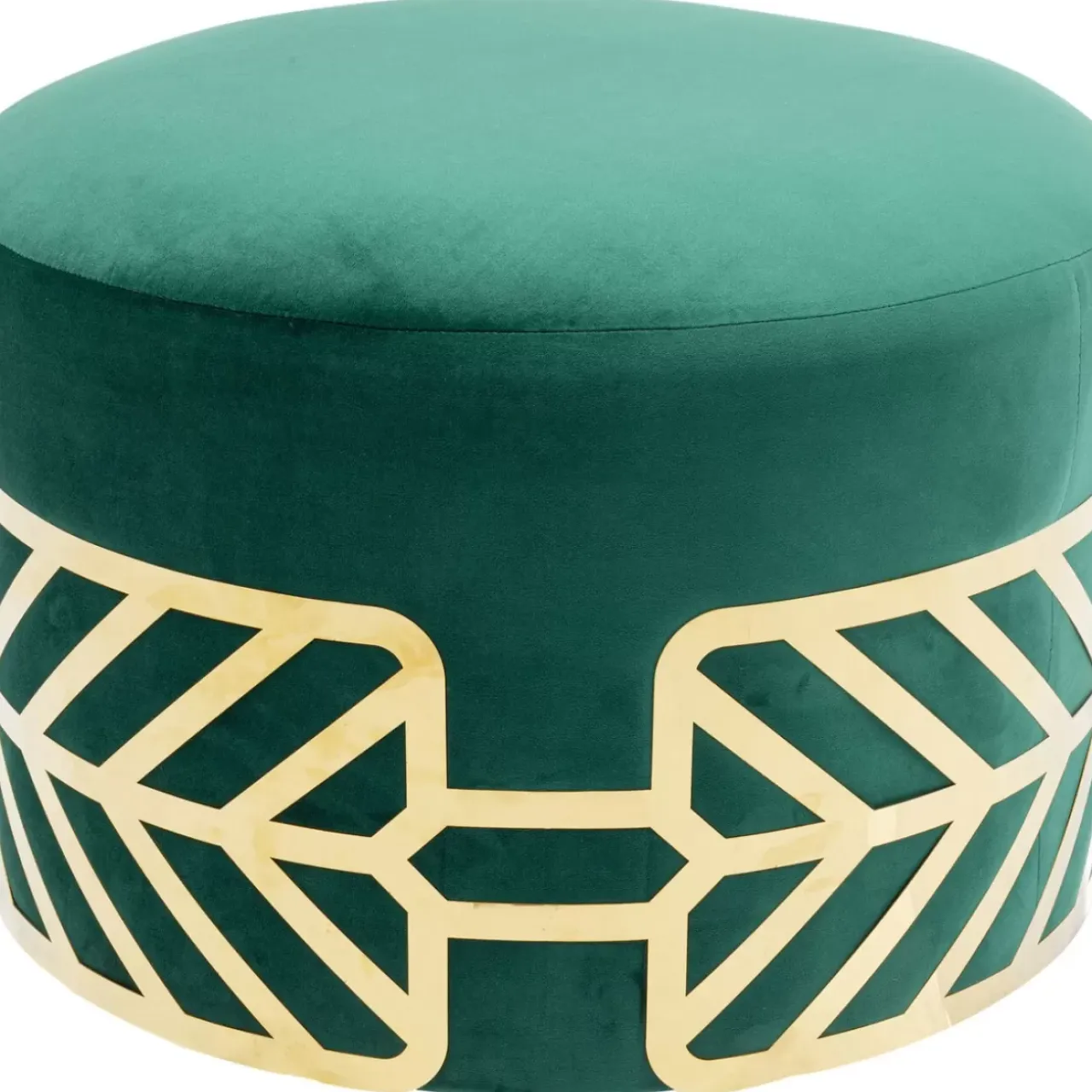 Sitzbänke-KARE Design Hocker Jenna Grun O61Cm