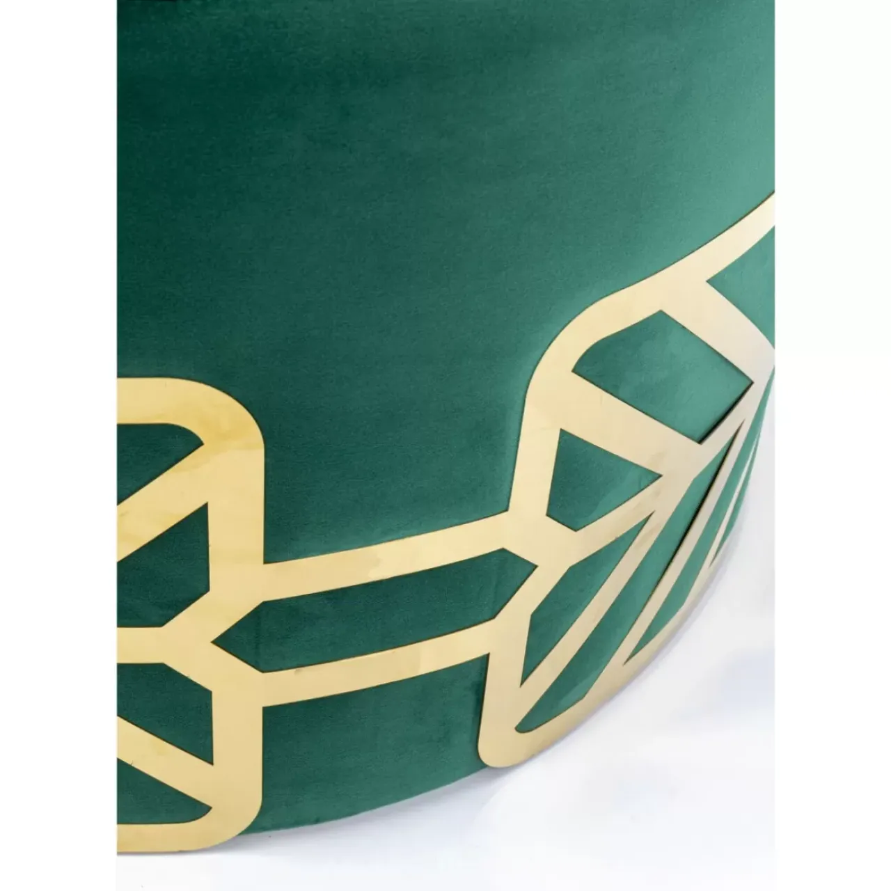 Sitzbänke-KARE Design Hocker Jenna Grun O61Cm