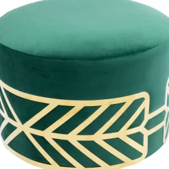 Sitzbänke-KARE Design Hocker Jenna Grun O61Cm