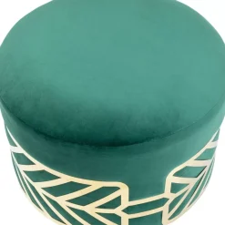 Sitzbänke-KARE Design Hocker Jenna Grun O61Cm