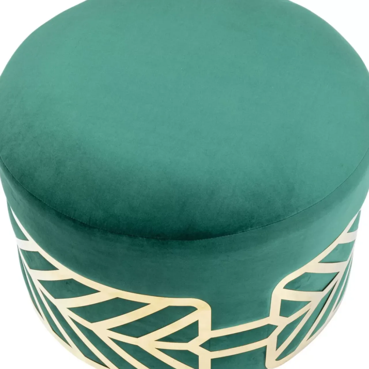 Sitzbänke-KARE Design Hocker Jenna Grun O61Cm